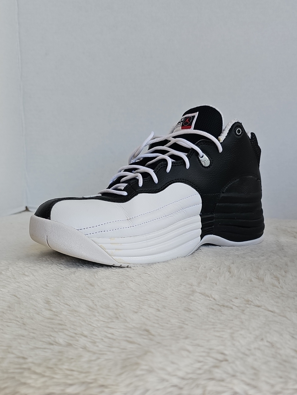 VNFS Nike Air Jordan Jumpman Team 1 Black White Red 644938-002 Size 9.5 OG Box - Picture 7 of 16